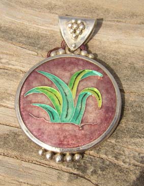 Leaves of grass enamel